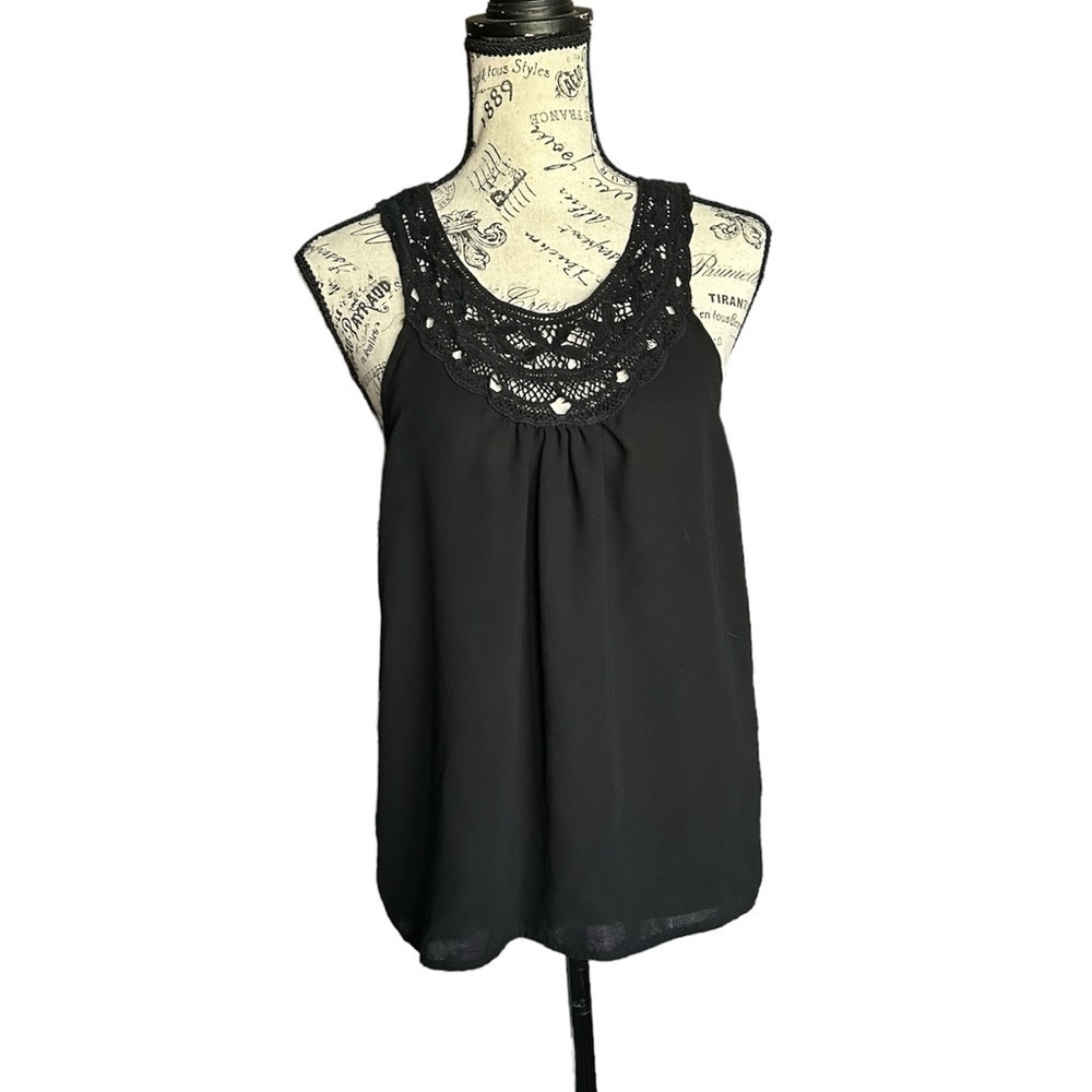 Sheer knitted tank